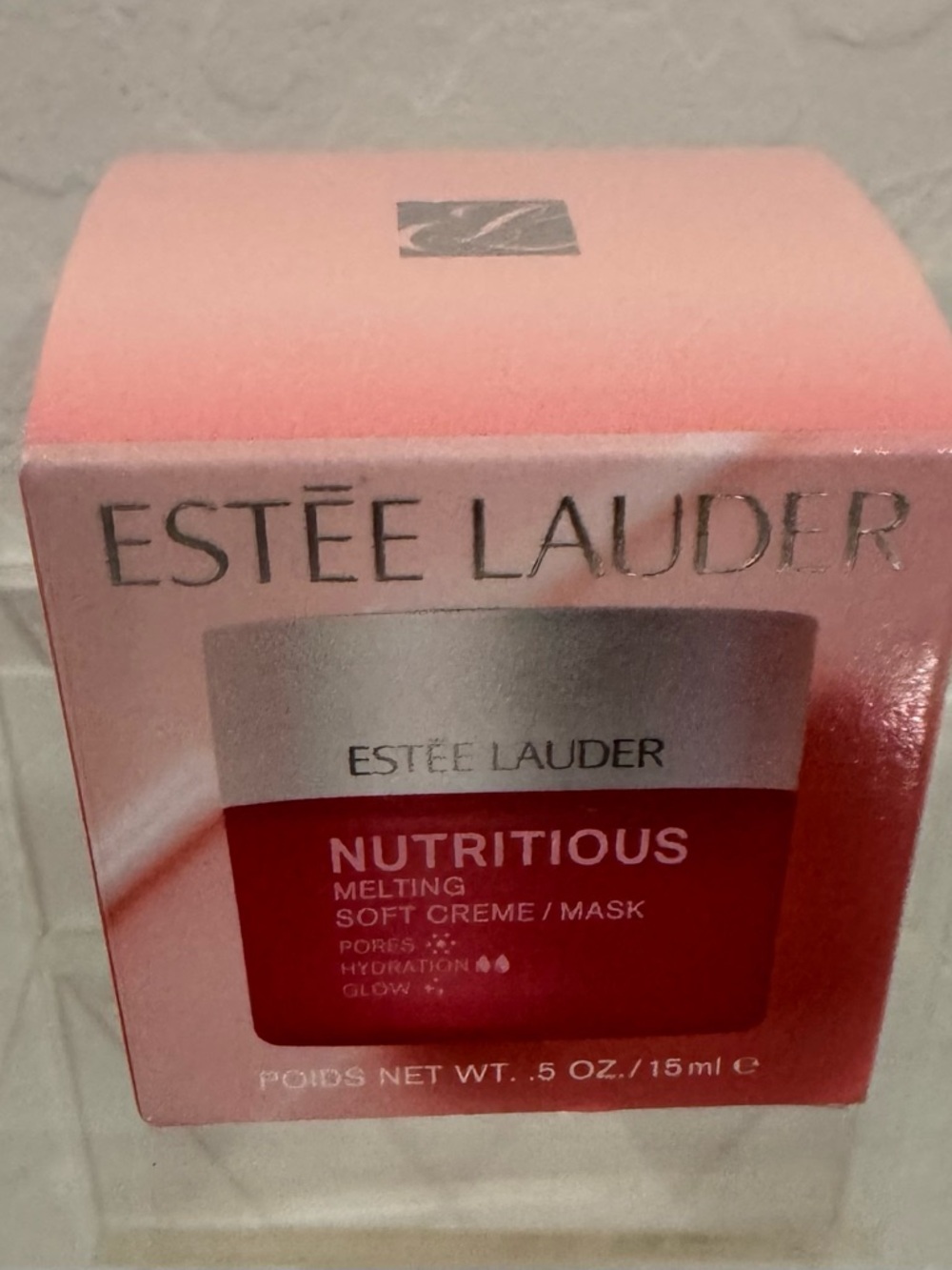 Estée Lauder Nutritious Melting Soft Creme Mask - Pink and Red